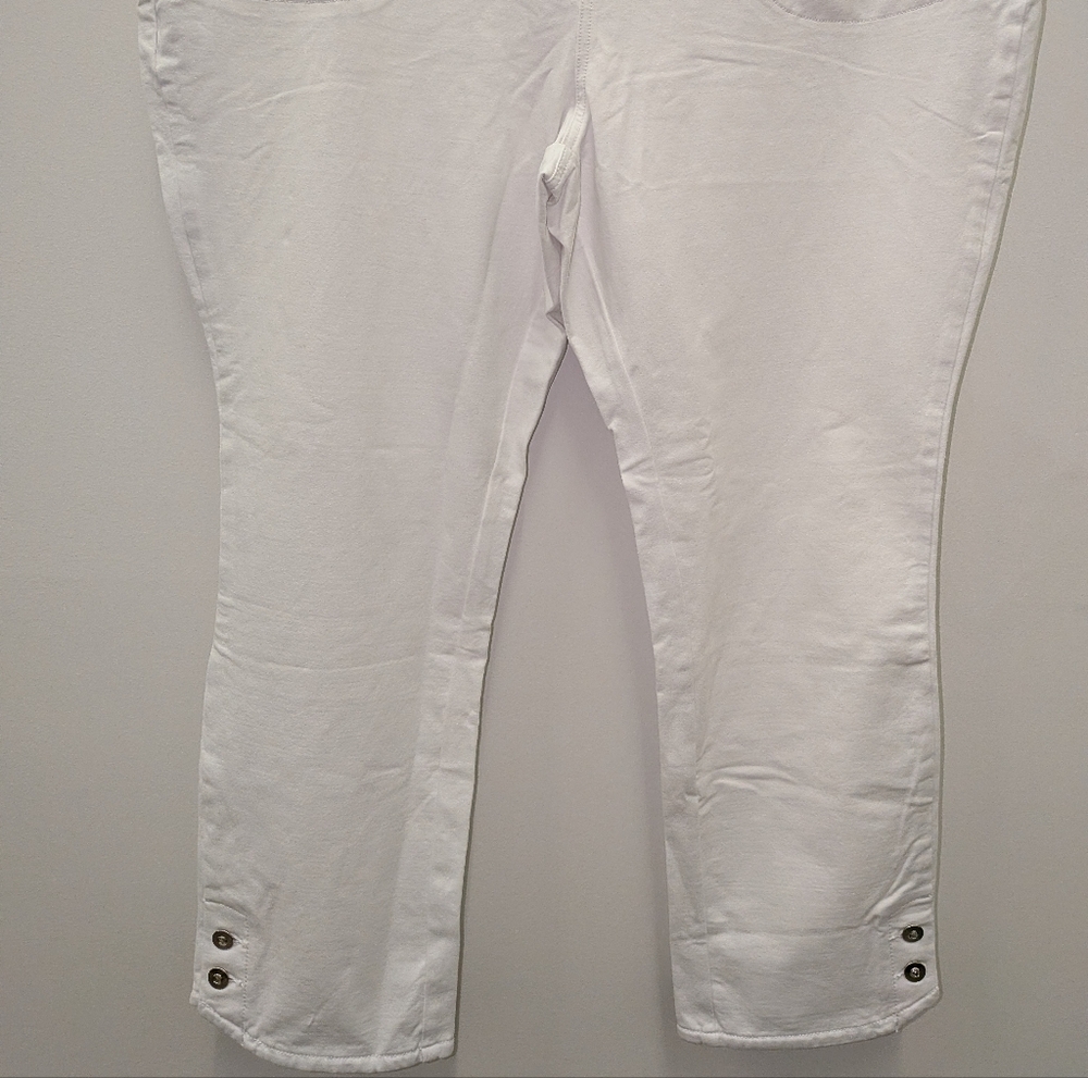 Dream Jeanwee by Quacker Factory White Pull-On Pants - Picture 3 of 14